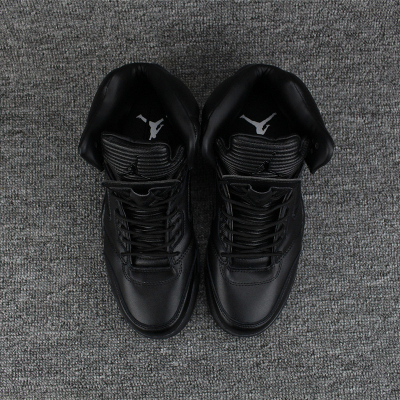 New Air Jordan 5 Peak All Black Shoes