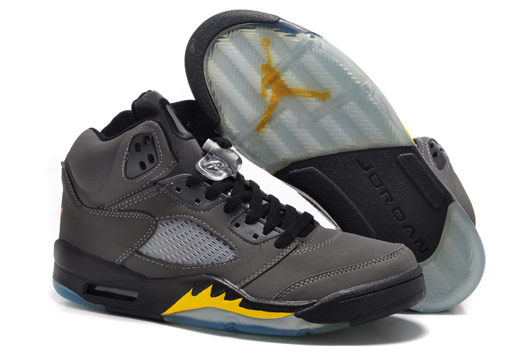 gray and yellow jordans