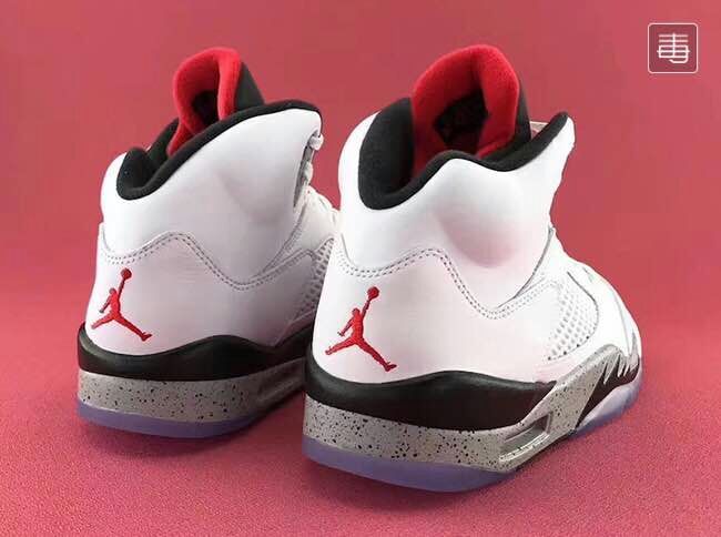 2017 Jordan 5 White Cement Shoes