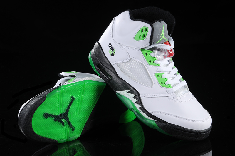 jordan 5 white green