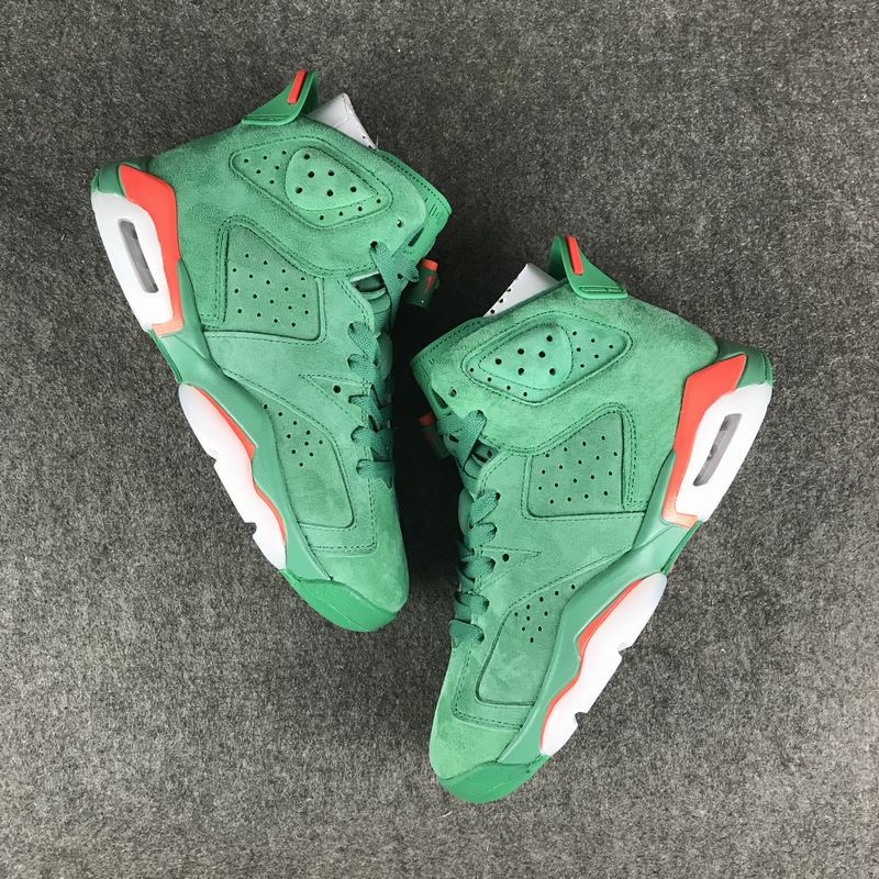 New Air Jordan 6 Gatorade Green Red Shoes - Click Image to Close