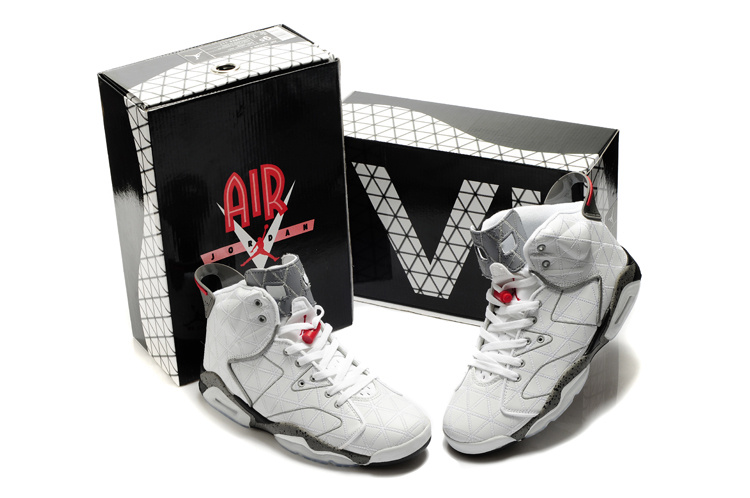 Latest Air Jordan 6 White Grey