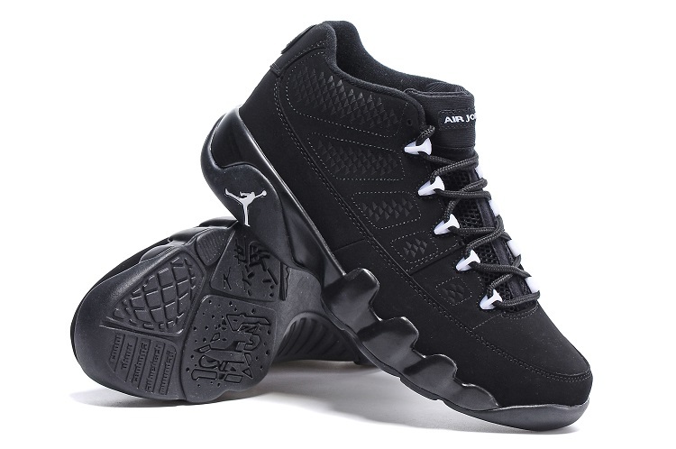 all black jordans 9