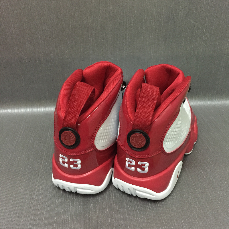 New Air Jordan 9 Retro White Red Shoes