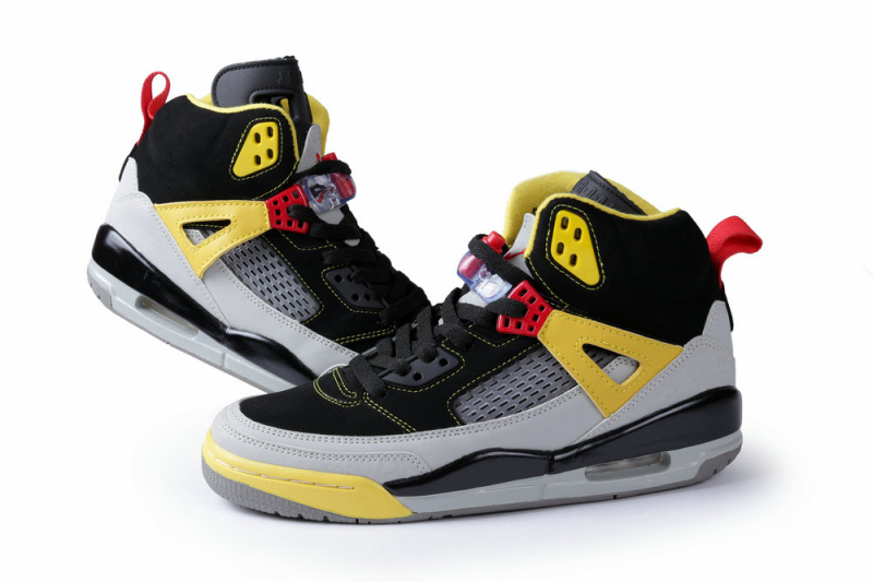 New Air Jordan Spizike Black Grey Yellow Shoes - Click Image to Close
