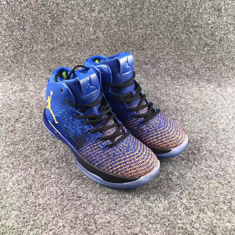 New Air Jordan XXXI Supernova Thunder Blue Orange Shoes - Click Image to Close