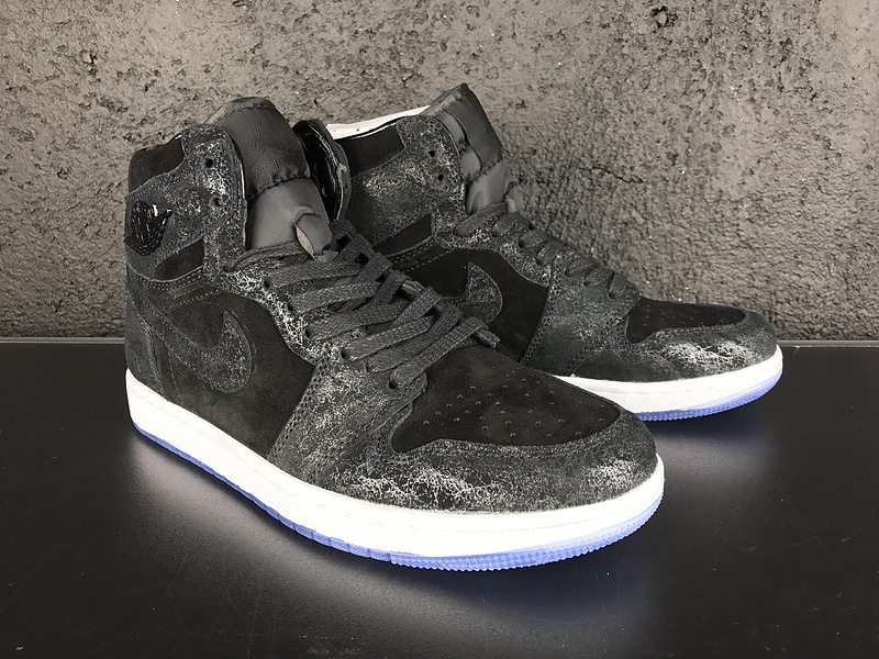 air jordan 1 black and white velvet