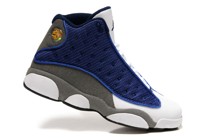 Latest Air jordan 13 Blue White Grey