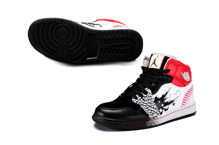 New Jordan 1 The Wing Of Future Black White Red Shoes