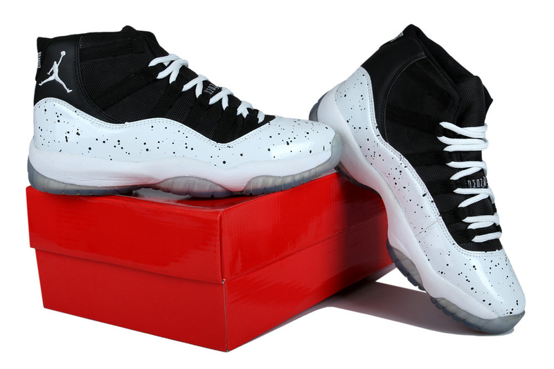 New Arrival Jordan 11 Oreo Edition Black White Shoes