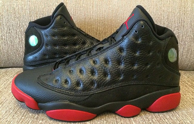 New Jordan 13 Retro Black Wine Red Shoes - Click Image to Close