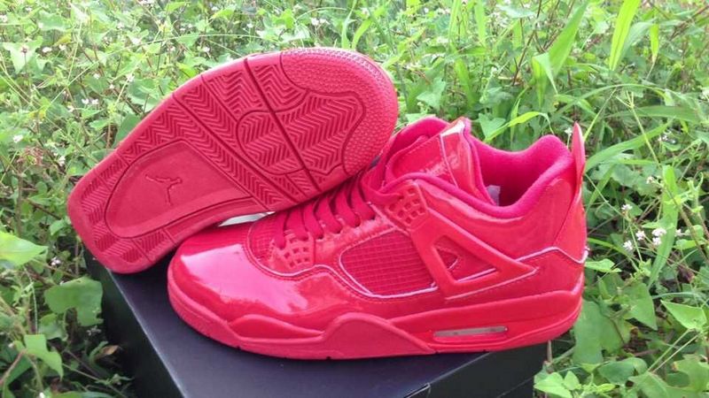 New Jordan 4 Retro All Red Shoes - Click Image to Close