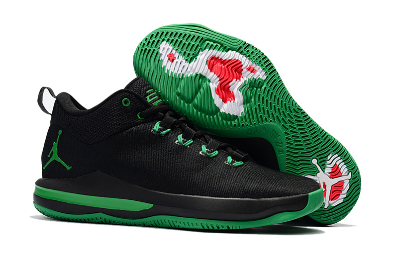 New Jordan CP3 X Elite Black Green Shoes - Click Image to Close