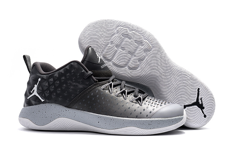 New Jordan Extra Fly Black Grey Basketball Shoes - Click Image to Close