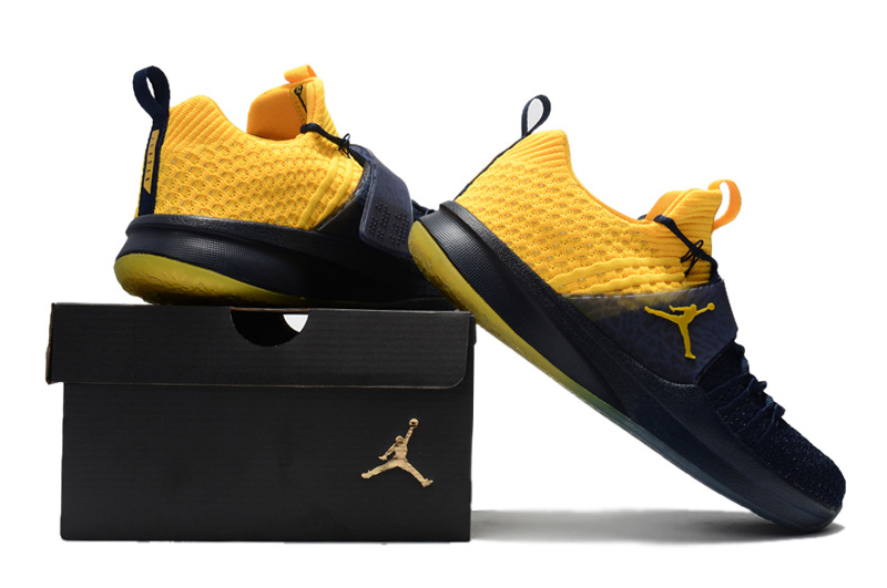 New Jordan Trainer II Deep Blue Yellow