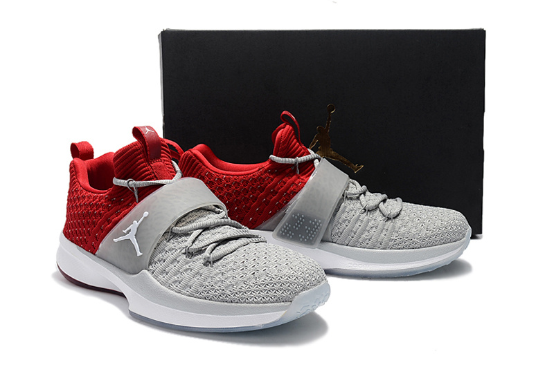 New Jordan Trainer II Grey Red - Click Image to Close