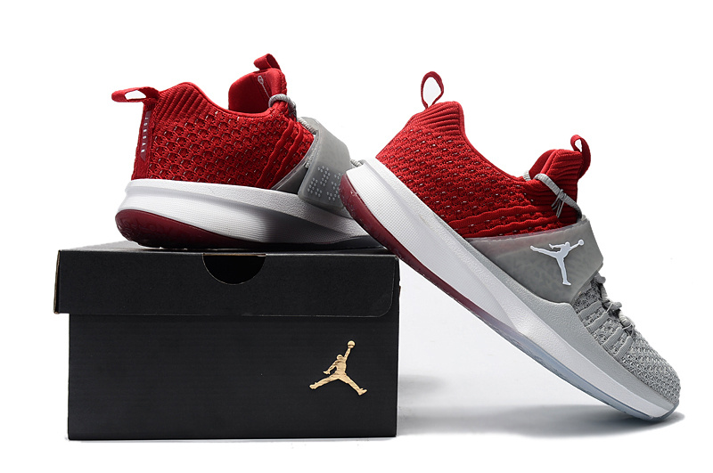 New Jordan Trainer II Grey Red - Click Image to Close