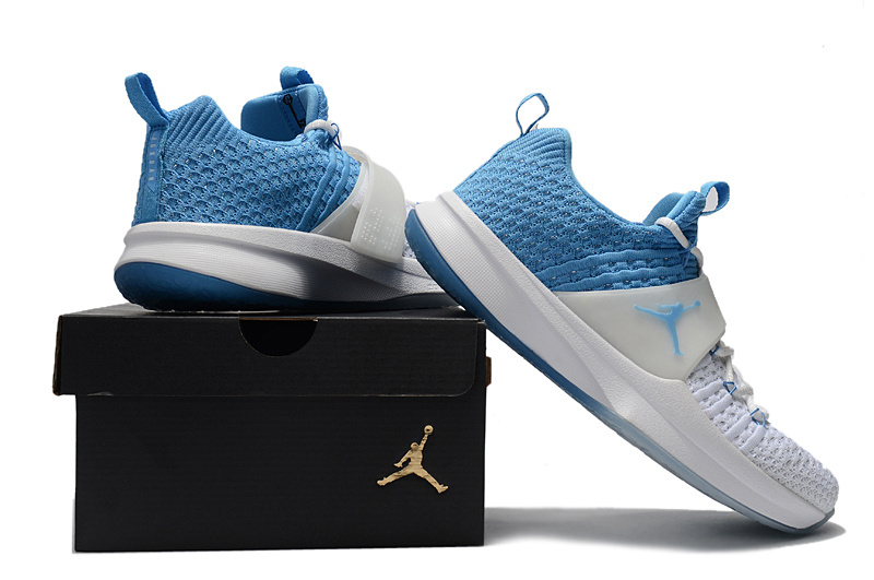 New Jordan Trainer II White Blue - Click Image to Close