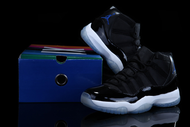 Real Rainbow Package Air Jordan 11 Concord Black White Shoes - Click Image to Close