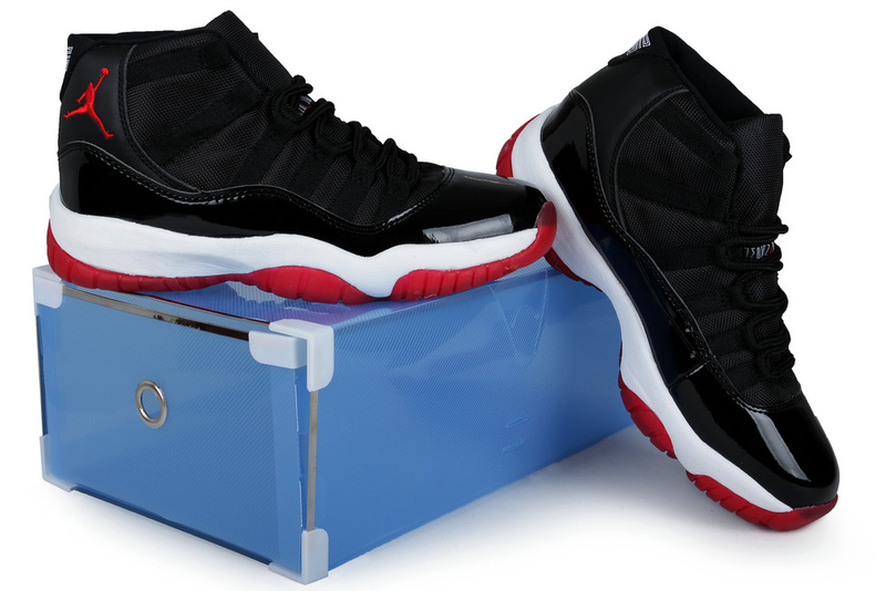 Summer Air Jordan 11 Black Red White Crystal Transparent Package