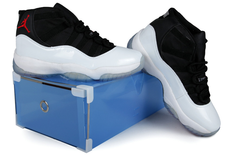 Summer Air Jordan 11 Black White Crystal Transparent Package - Click Image to Close