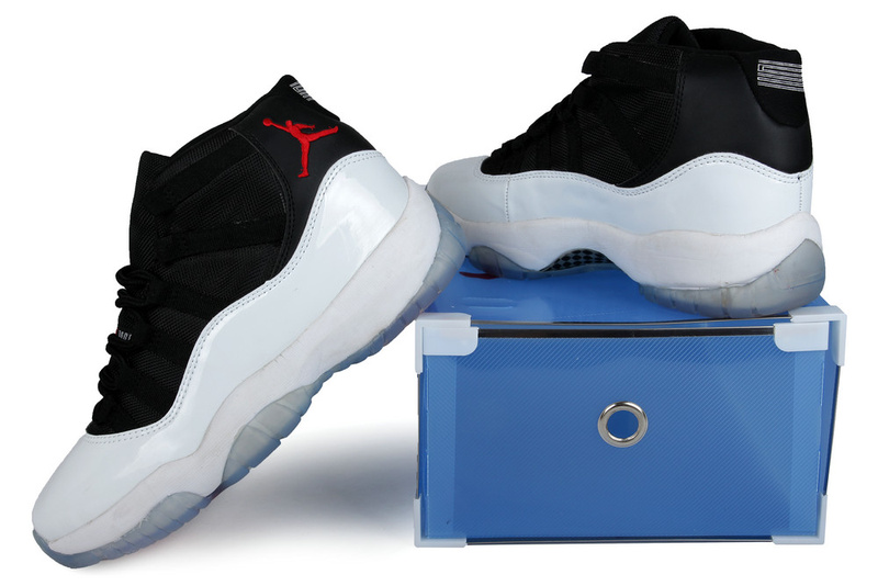 Summer Air Jordan 11 Black White Crystal Transparent Package - Click Image to Close