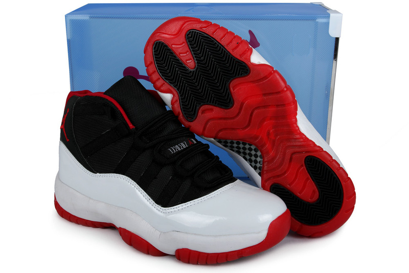 Summer Air Jordan 11 Black White Red Crystal Transparent Package