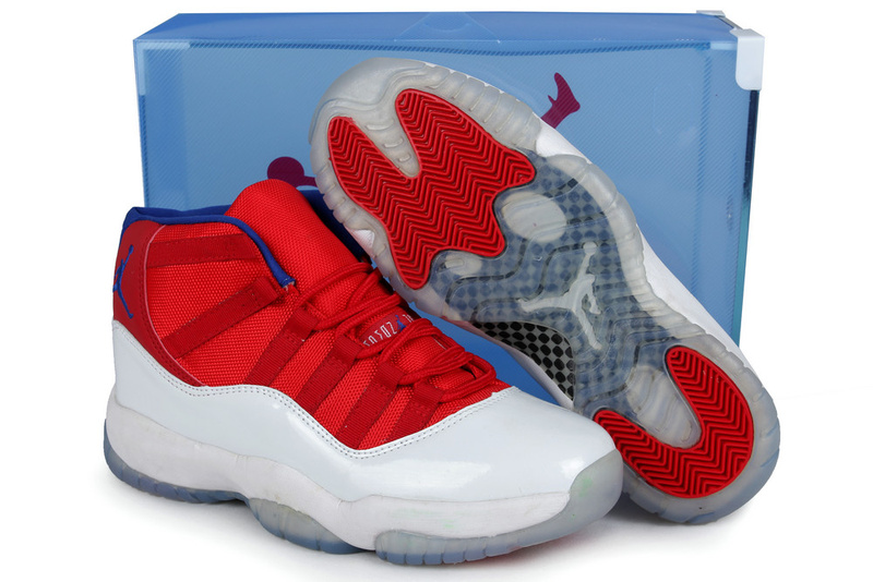 Summer Air Jordan 11 Red White Crystal Transparent Package - Click Image to Close