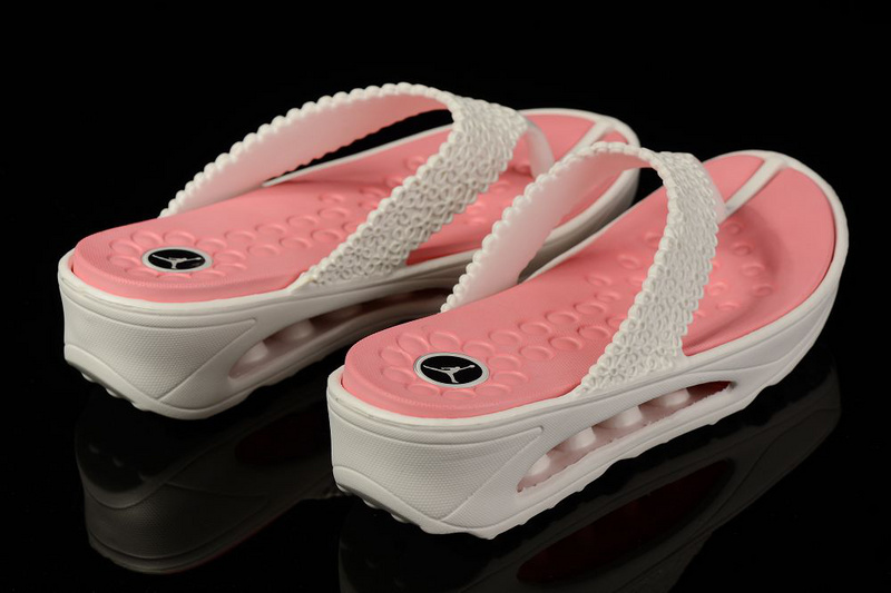 Summer Jordan Slipper White Pink For Women - Click Image to Close