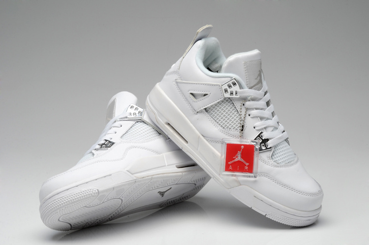 Thor Air Jordan 4 All White For Women