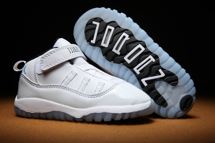 Todller Air Jordan 11 All White Shoes - Click Image to Close