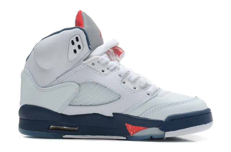 New Women Jordan 5 White Red Purple Shoes - Click Image to Close