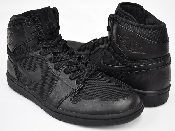 Jordan 1 Retro High Black Black Anthracite Shoes