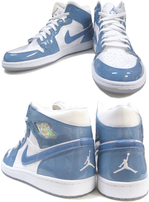 Jordan 1 Retro Carolina White University Blue Shoes - Click Image to Close