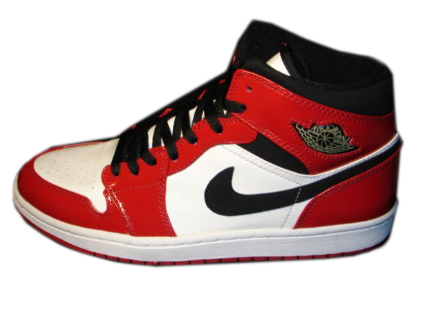 Jordan 1 Retro White Black Red Shoes