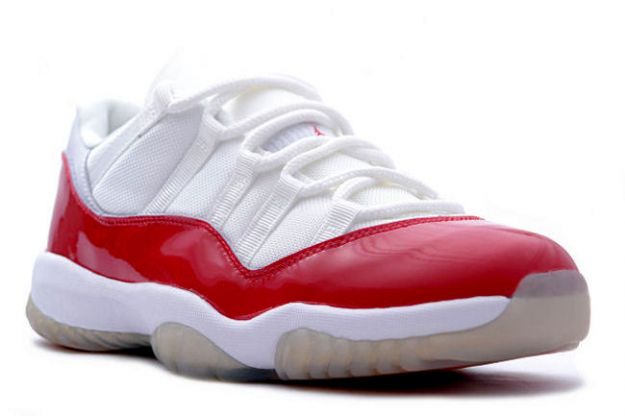 Jordan 11 Retro low white varsity red shoes - Click Image to Close