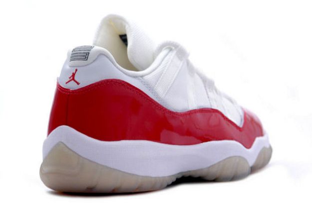 Jordan 11 Retro low white varsity red shoes