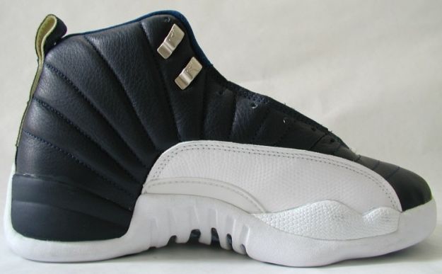 jordan 12 obsidian obsidian white french blue shoes - Click Image to Close