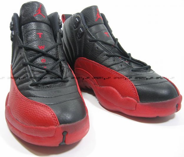 jordan 12 playoffs black varsity red shoes - Click Image to Close