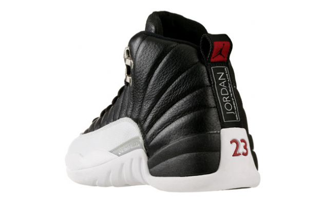 Jordan 12 Retro playoffs black white shoes - Click Image to Close