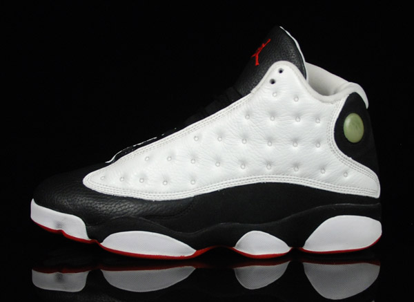 jordan 13 white true red black shoes [AJ127]