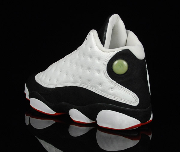 jordan 13 white true red black shoes