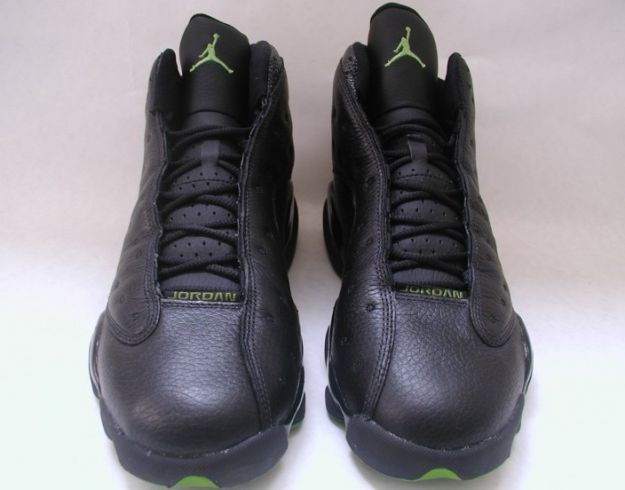 Jordan 13 Retro altitudes black altitude green shoes