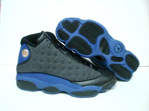 Jordan 13 Retro black blue shoes