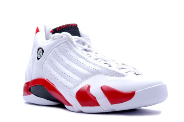 Jordan Retro 14 white black varsity red shoes - Click Image to Close