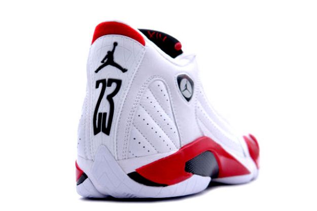 Jordan Retro 14 white black varsity red shoes - Click Image to Close