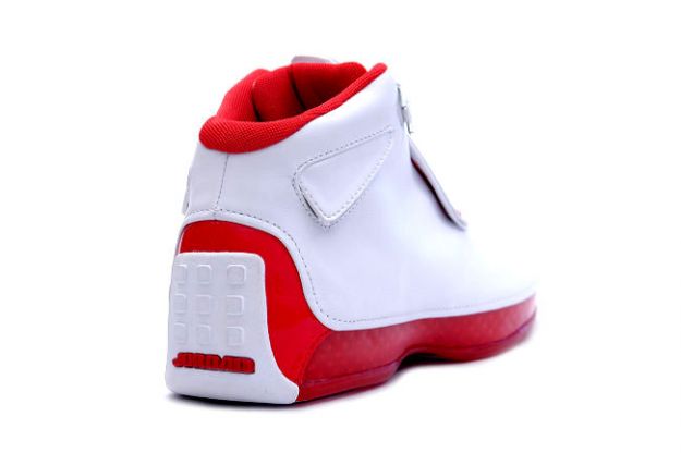 air jordan 18 white varsity red shoes