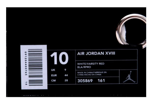 air jordan 18 white varsity red shoes