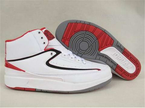 Jordan 2 Retro White Varsity Red Shoes - Click Image to Close