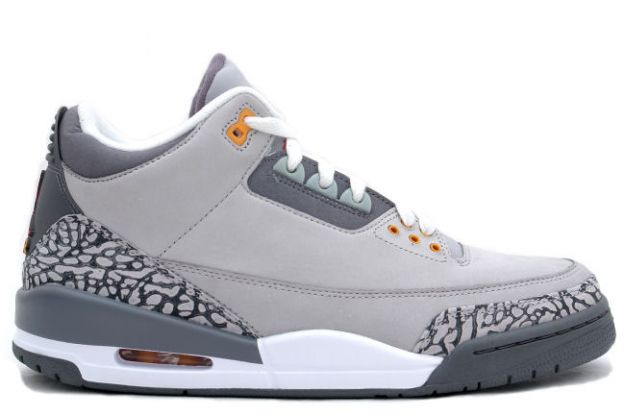 Jordan 3 Retro Silver Sport Red Light Graphite Orange Peel Shoes - Click Image to Close